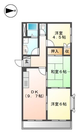 メゾンコンフォールの物件間取画像